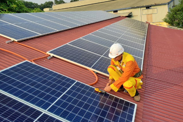 Residential solar installation